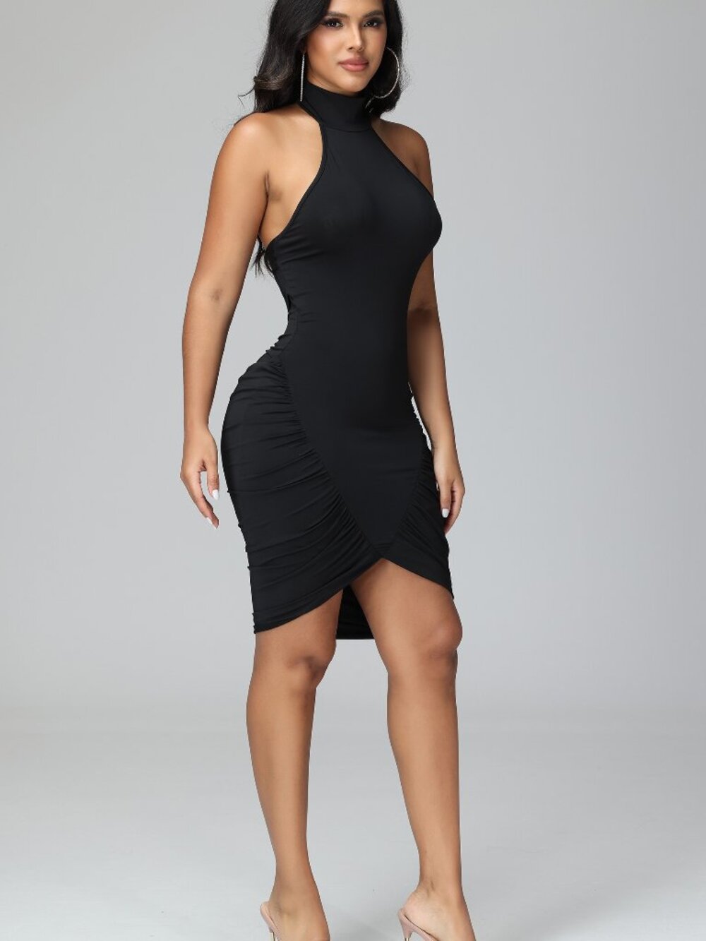 Millie Sleeveless Ruched Dress